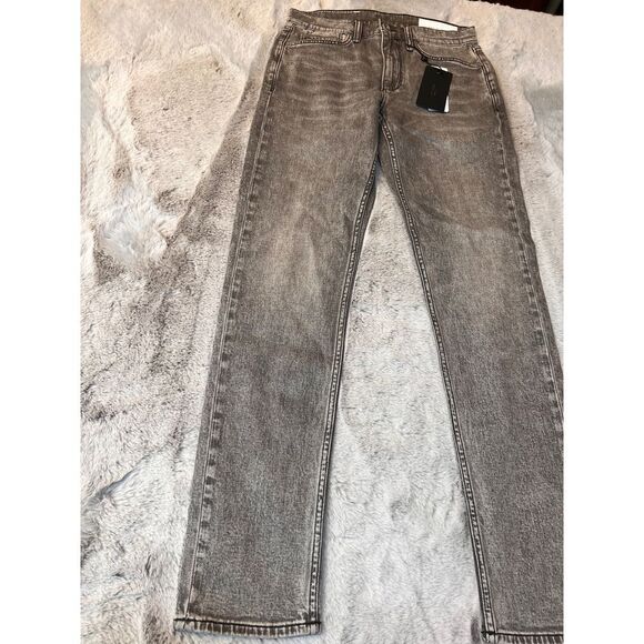 Rag &‎ Bone Greyson Fit 2 Authentic Stretch Gray Denim Jeans Slim Straight 29x32 - Picture 3 of 16